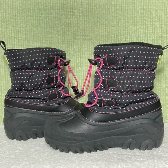 Western Chief Girl's Snowden Dot Waterproof Fleece-Lined Snow Winter Boots SZ 3 - Picture 6 of 11